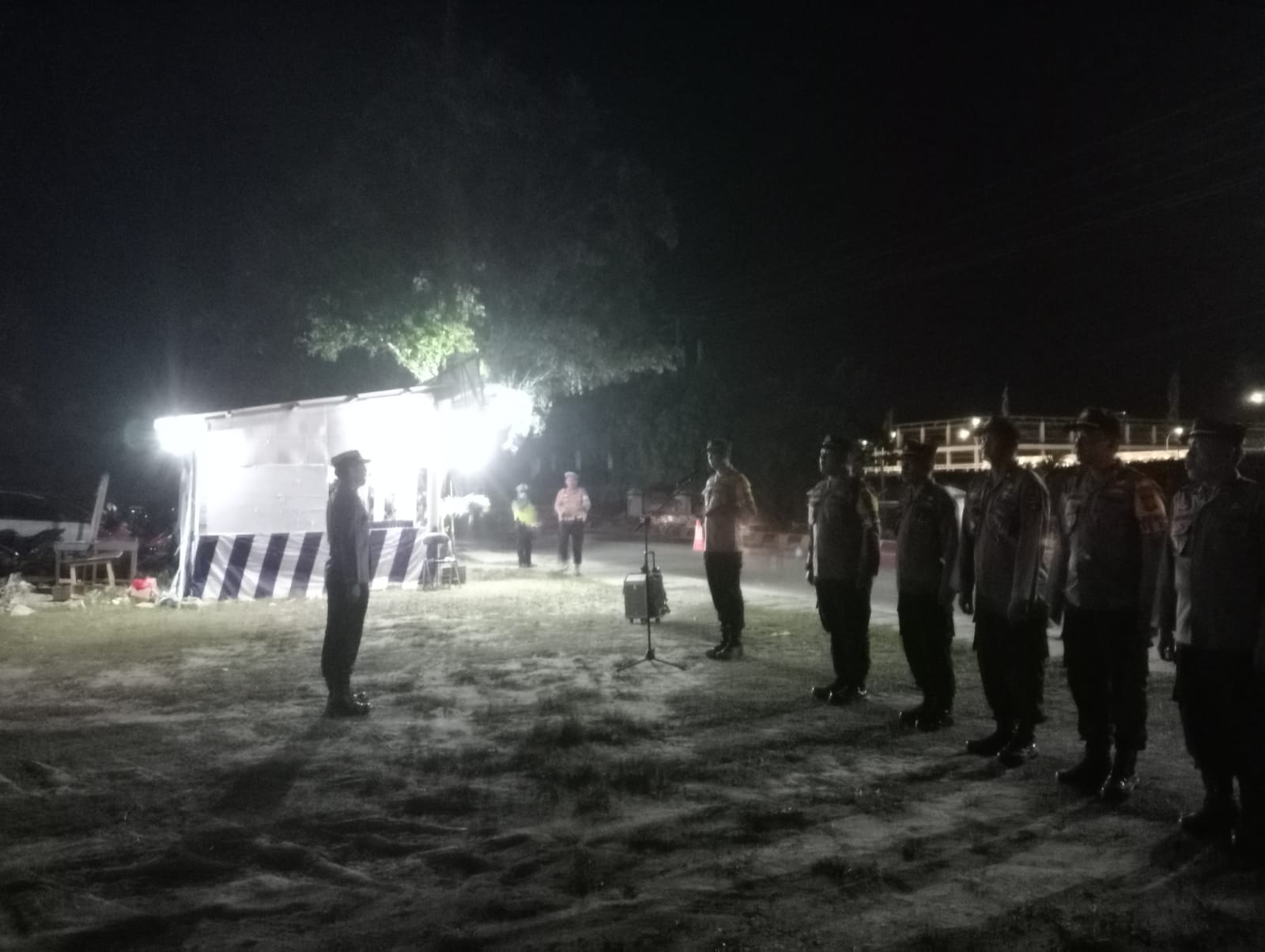 Polres Pesisir Barat Gelar Apel Pengamanan Malam Takbiran