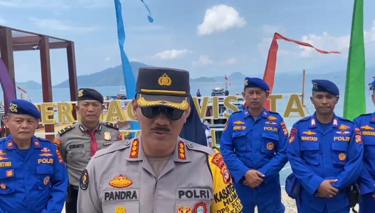 Cek Kesiapan Pengamanan Wisata, Kabid Humas Polda Lampung Berikan Himbauan Kepada Pengunjung