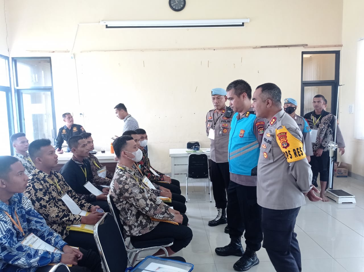 Polres Pesawaran Gelar Rikmin Awal Penerimaan Calon Anggota Polri Tahun 2023.