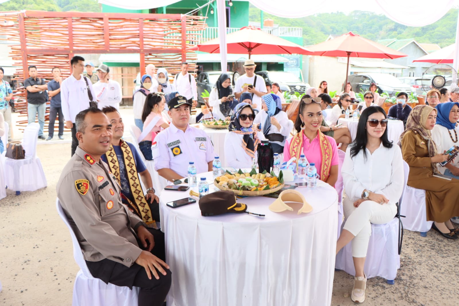 Kapolres Pesawaran Terima Kunjungan Finalis Puteri Indonesia 2023 Ke Wisata Pahawang
