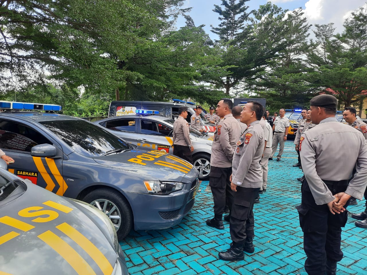 Pastikan Kendaraan Siap Digunakan, Kapolres Cek Ranmor Dinas Polres Pesawaran