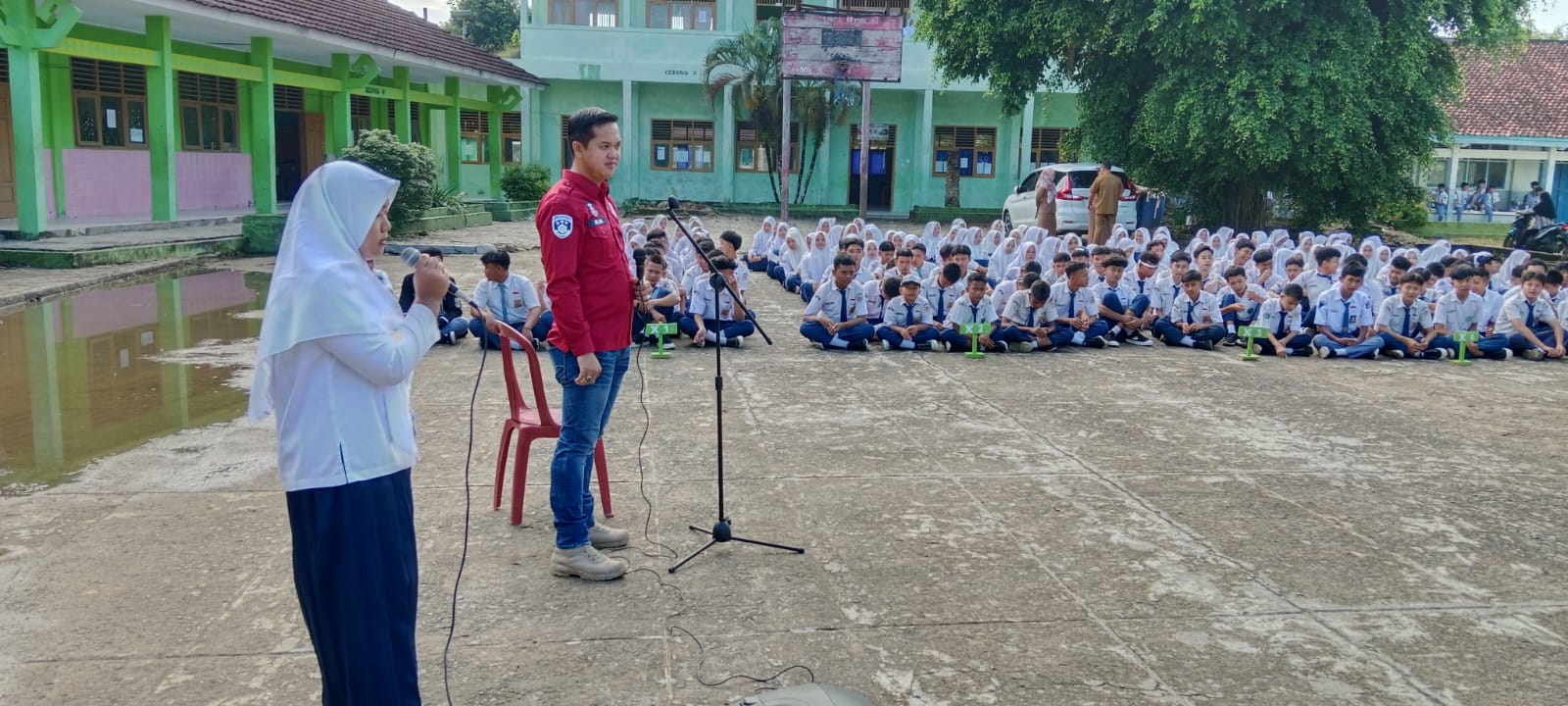 Polres Pesibar beri Penyuluhan Cegah Perilaku Menyimpang Kepada Siswa Baru SMA Negeri 1