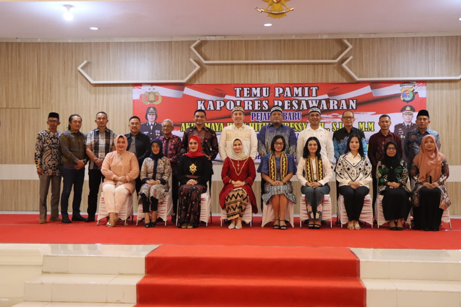 Kapolres Pesawaran Pisah Sambut Bersama Forkompimda