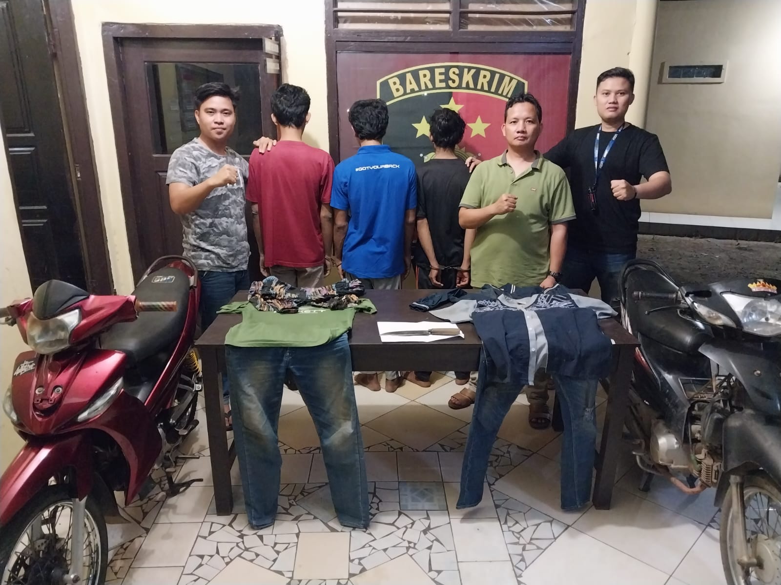 Terekam CCTV, 3 Pemuda di Tegineneng Diamankan Polisi