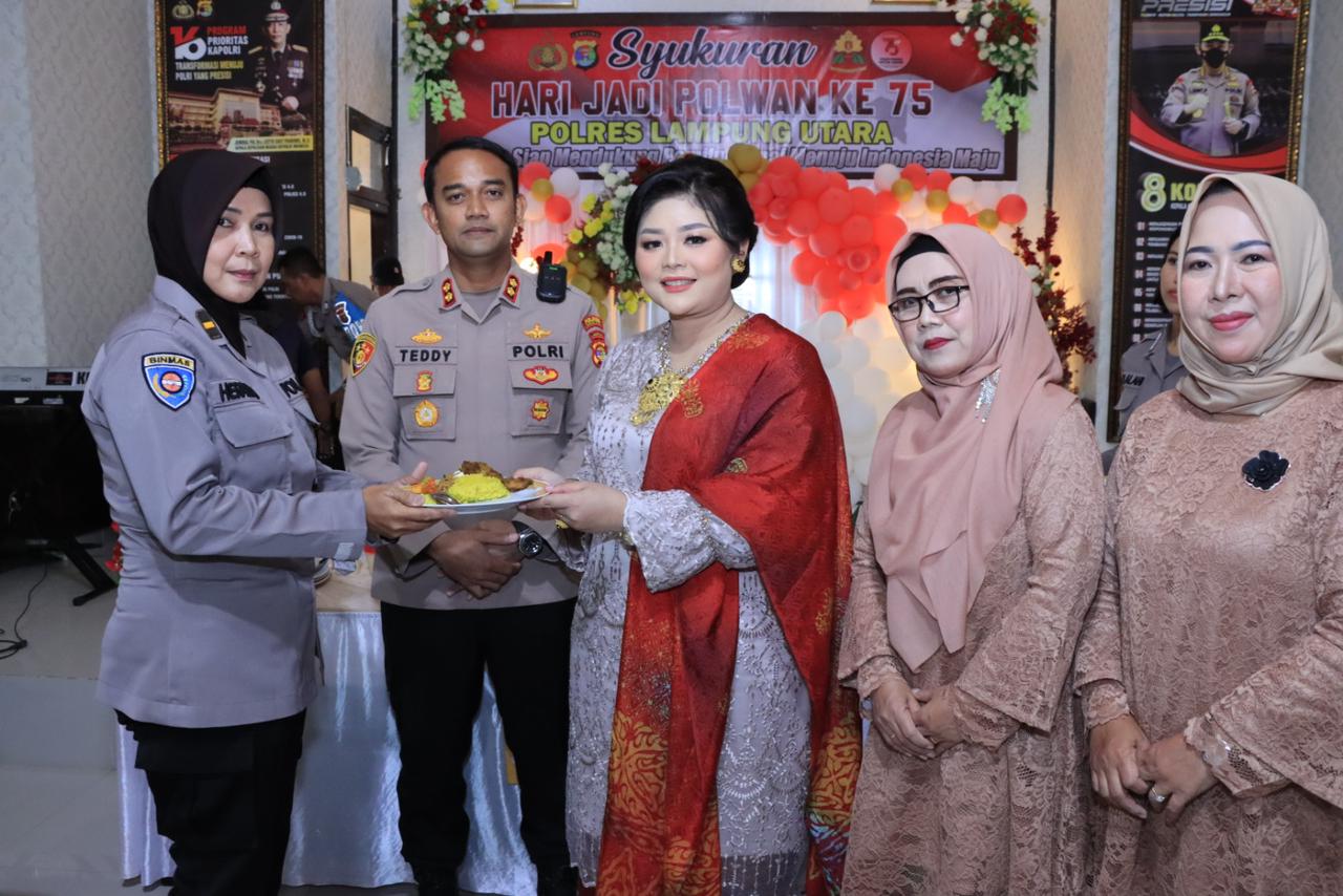 Hari Jadi Polwan ke 75, Polres Lampung Utara Gelar Syukuran