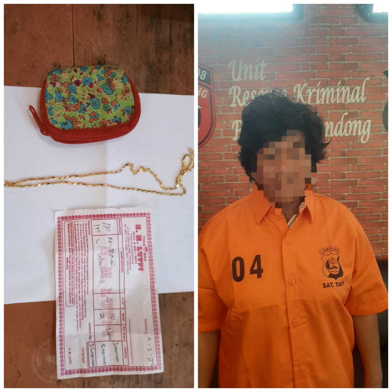 Unit Reskrim Polsek Kedondong Berhasil Ungkap Kasus Pencurian di Desa Cimanuk