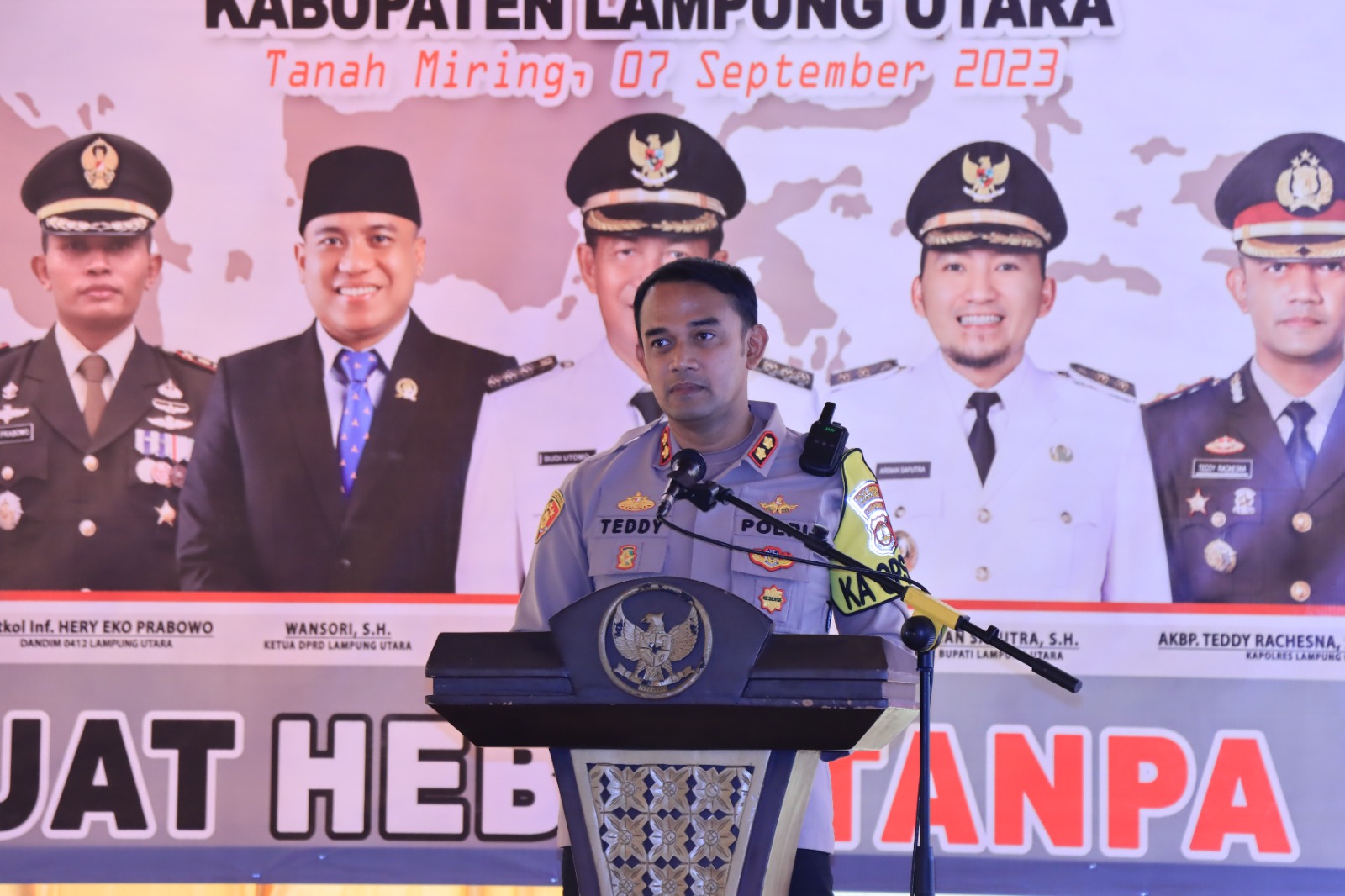 Jelang Pemilu 2024, Kapolres Lampung Utara Beri Himbauan Kamtibmas