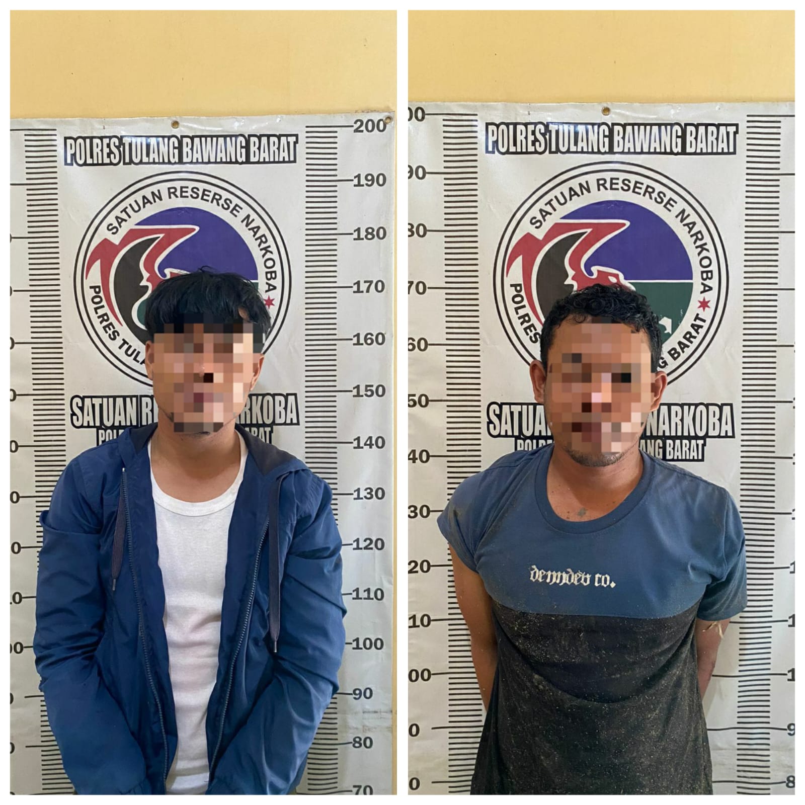 Polisi tangkap 2 Pemuda terduga pemakai sabu di tiyuh Mekar Asri Tulang Bawang Barat