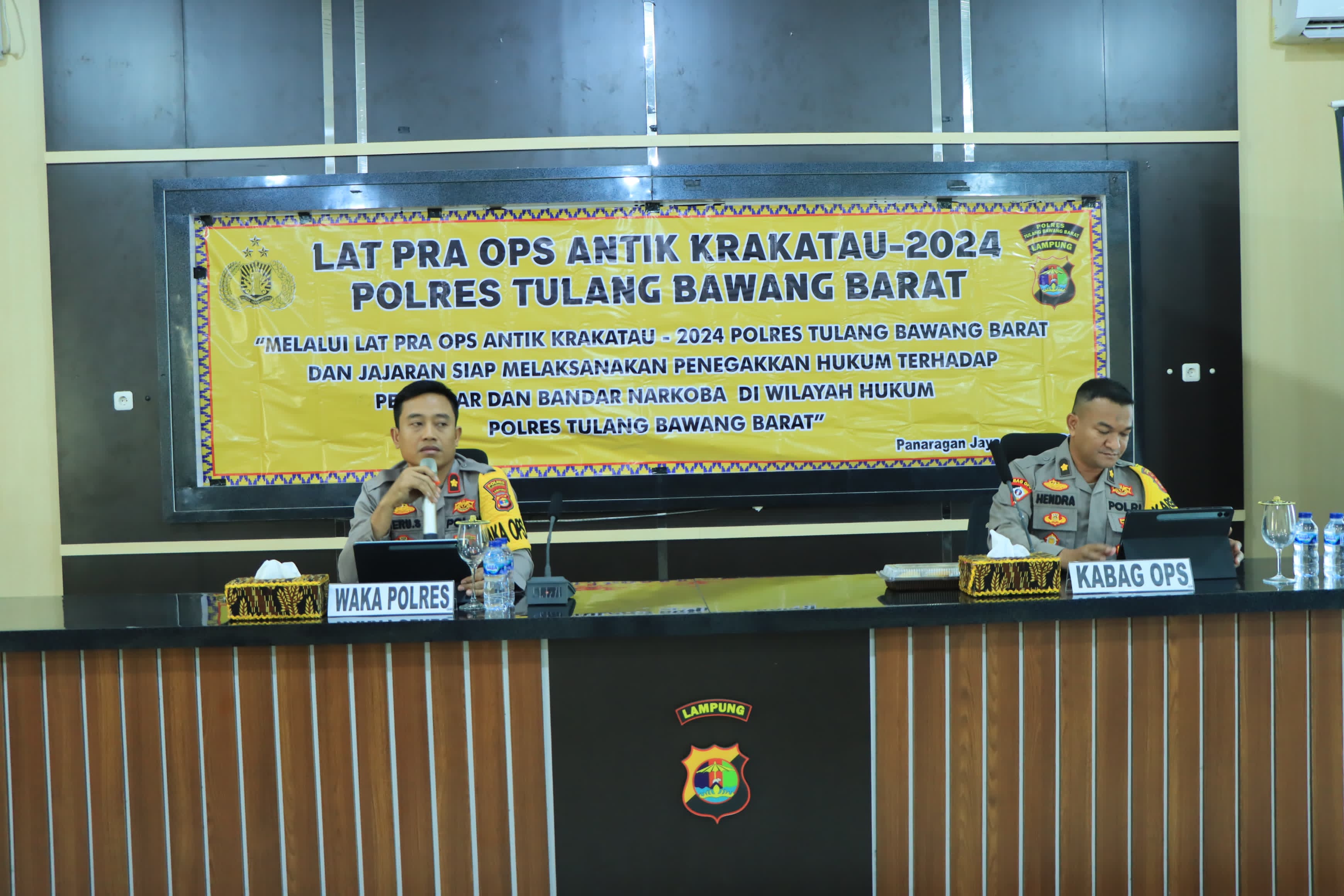Polres Tulang Bawang Barat laksanakan Lat Pra Ops Antik Krakatau tahun 2024.