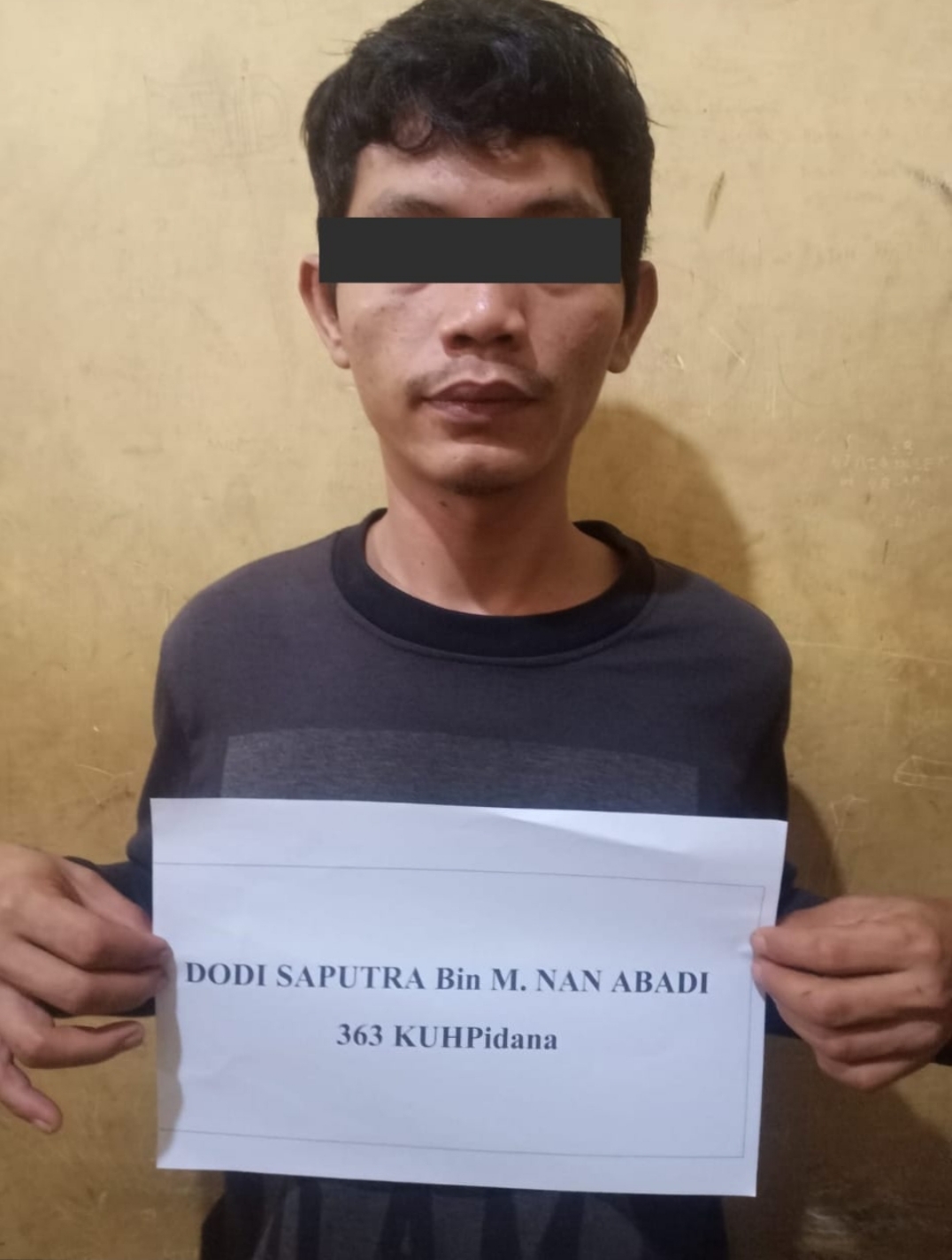 Pembobol toko mebel digelandang ke Polsek Jati Agung Res Lampung Selatan