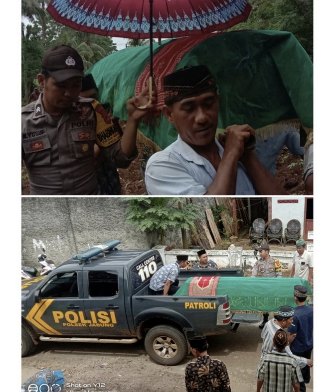 Polisi Penolong Masyarakat, Polsek Jabung Fasilitasi Kendaraan Untuk Warganya Yang Meninggal