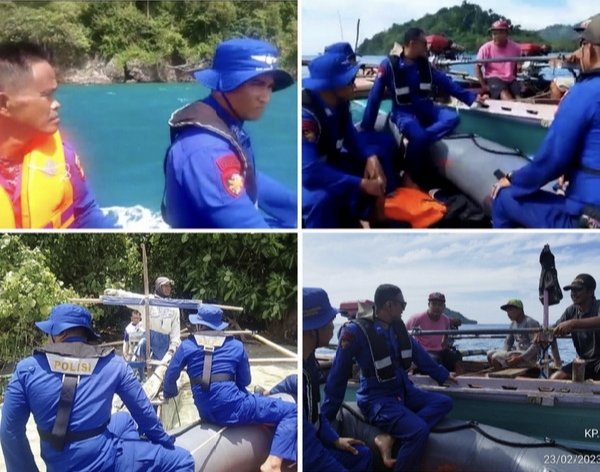 Kasat Polairud Polres Lamsel Iptu Arif :  6 Orang Kru Kapal Bintang Permata yang tenggelam selamat
