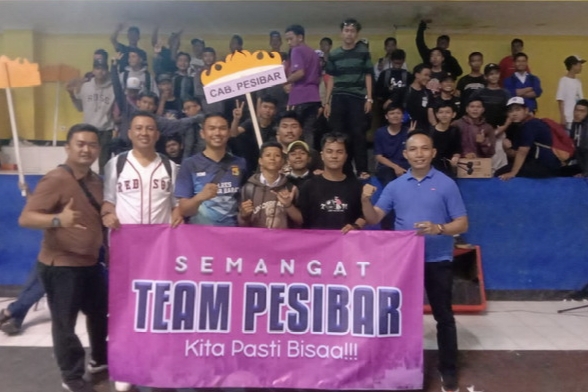 Team voli Bhayangkari cabang Pesisir Barat melaju ke babak selanjutnya