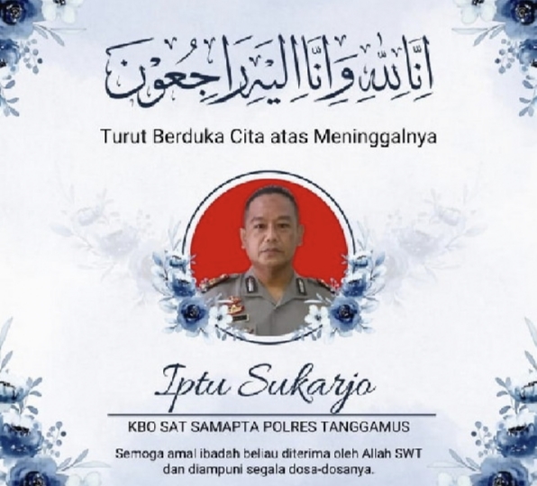 Polres Tanggamus Berduka, Iptu Sukarjo, KBO Sat Samapta Meninggal Dunia saat Ibadah Haji