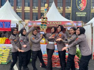 Polres Lampung Tengah Meraih Juara 1 Bazar UMKM di Hari Bhayangkara ke 76