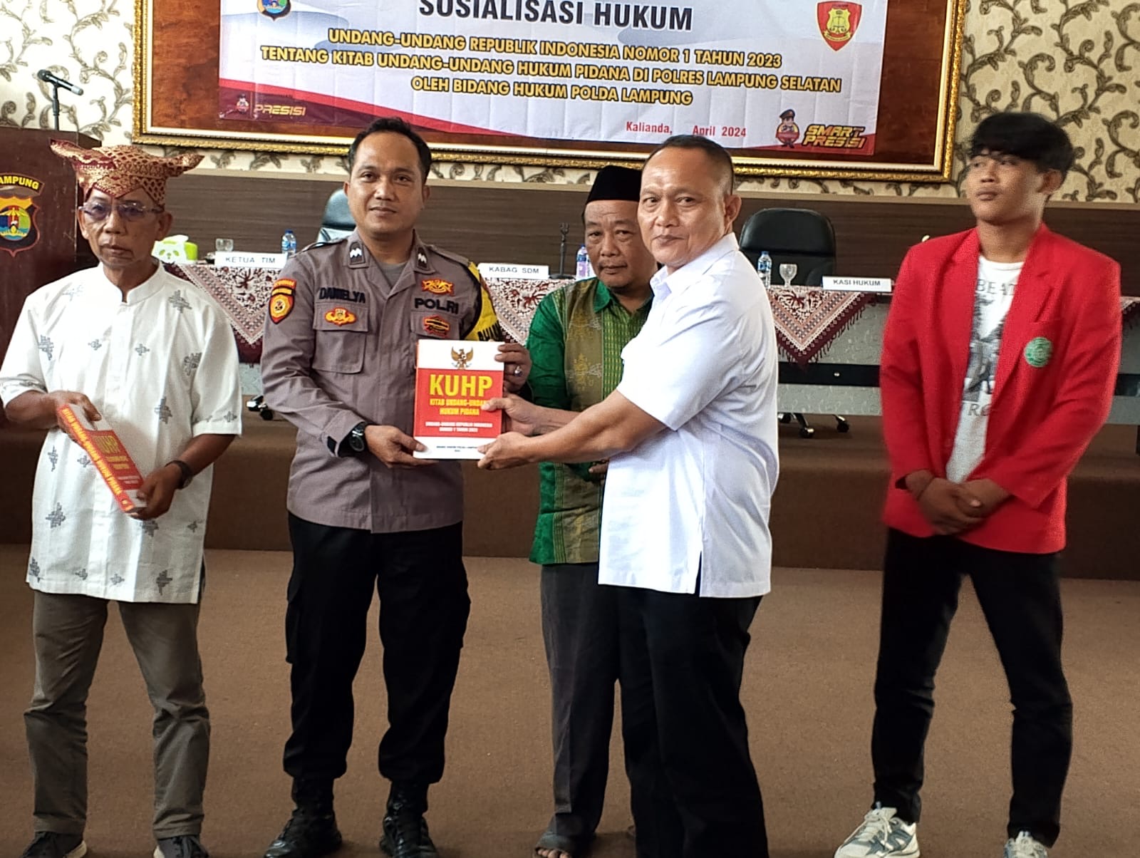 Polres Lampung Selatan Menerima Kunjungan Tim Bidkum Polda Lampung