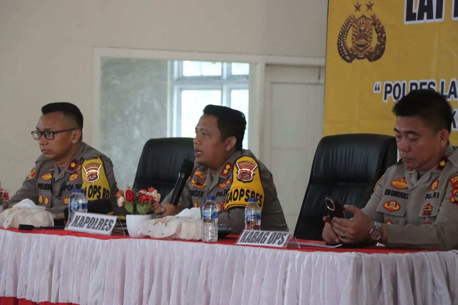 Kapolres Lampung Tengah Pimpin Lat Pra Ops Sikat Krakatau 2024