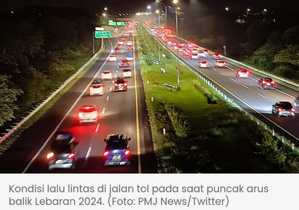 Polri: 58.091 Kendaraan Masuk Jakarta Pada H+5 Lebaran