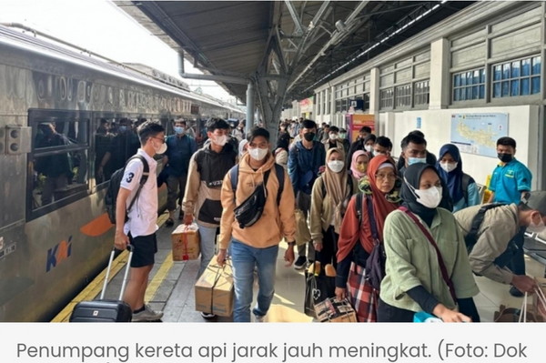Hari Ini, PT KAI Catat 46.731 Pemudik Tiba di Jakarta