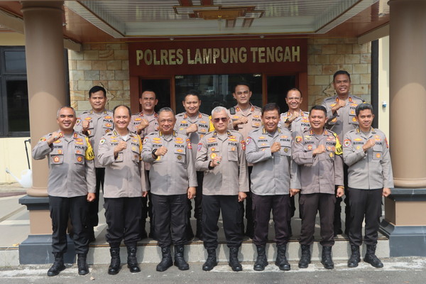 Kapolres Lampung Tengah Terima Tim Was Ops Ketupat 2024 Itwasum Polri