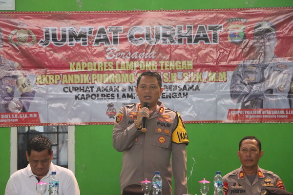 Wujudkan Pilkada Damai, Kapolres Lampung Tengah Ajak Masyarakat Jaga Kamtibmas Bersama