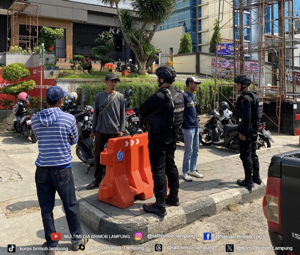 Tekan Kriminalitas, Gegana Lampung Cegah C3 Dengan Patroli