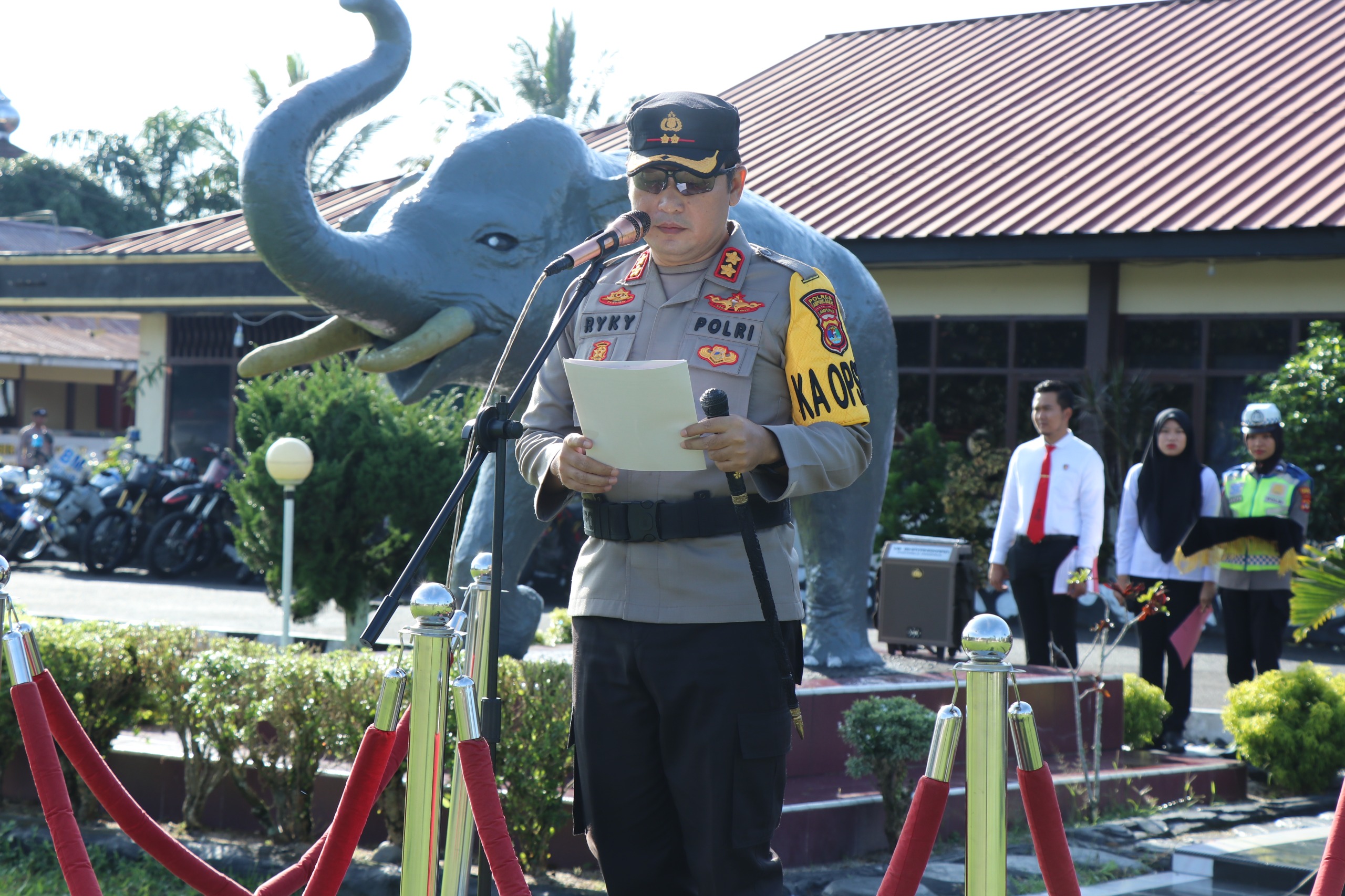 Operasi Keselamatan Krakatau 2024 di mulai, Polres Lampung Barat Laksanakan gelar Pasukan