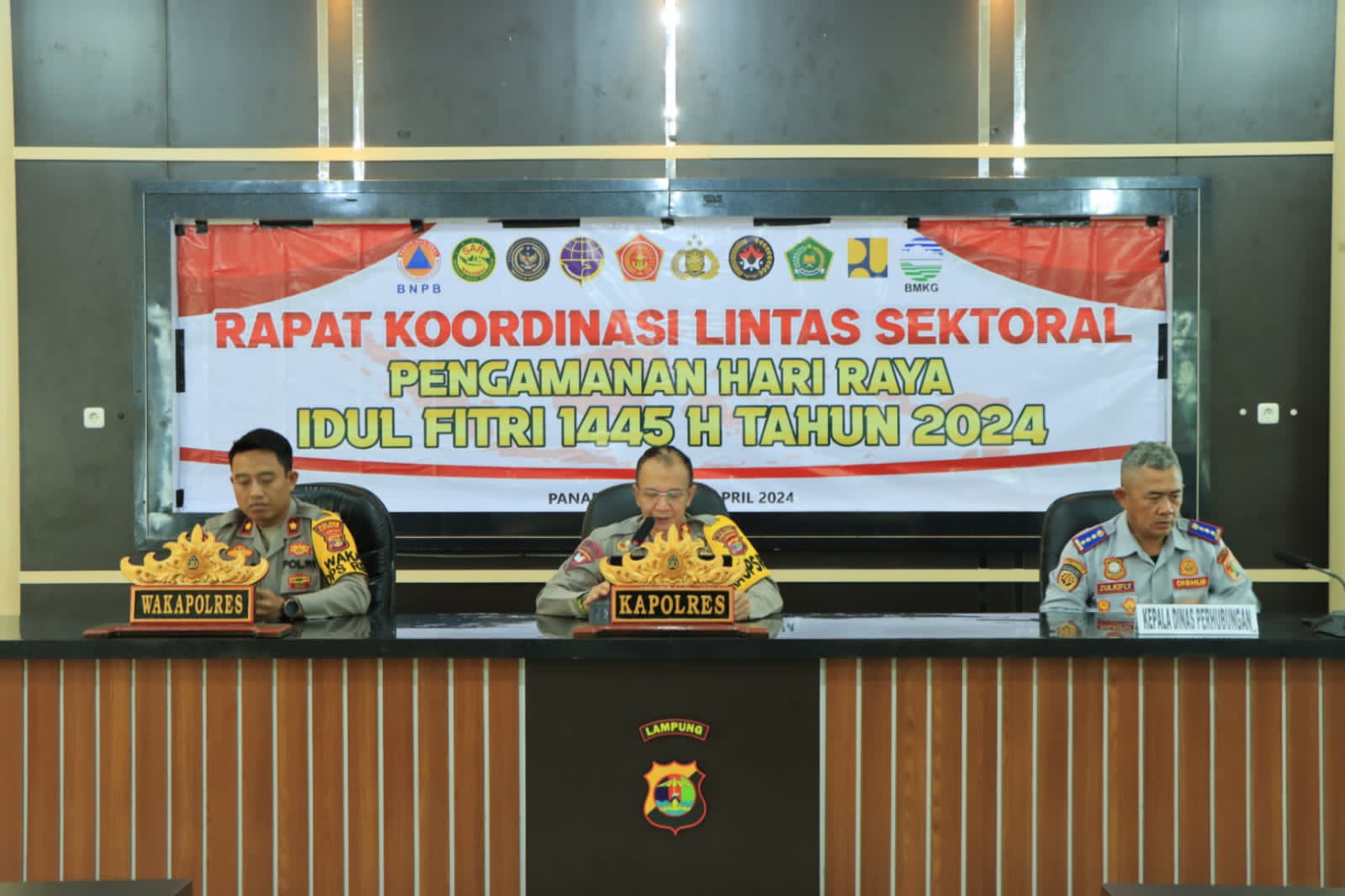 Rakor Lintas Sektoral Ops Ketupat Krakatau 2024 Diwilayah Kabupaten Tulang Bawang Barat