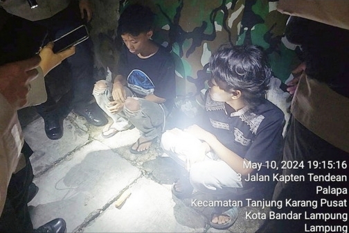 Bawa Tembakau Sinte, Polisi di Bandar Lampung Amankan Dua Remaja Asal Kabupaten Lampung Selatan